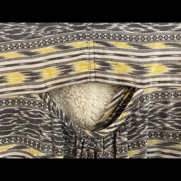 FREE PEOPLE Romantics Black White Yellow Ikat Tunic - Picture 6 of 8